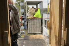 30 meters of insulated duct in the elevator